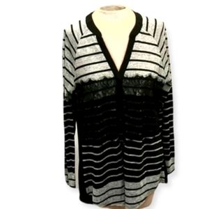 Gibson Latimer Tunic Striped Top